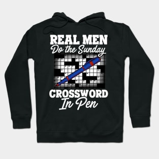 Real Men Do The Sunday Crossword In Pen Hoodie